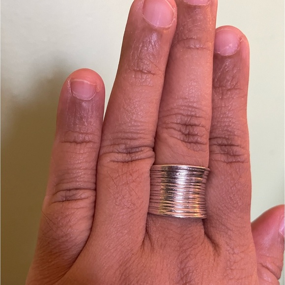 Sterling Silver Talis Cuff Ring stamped 925 - Picture 2 of 5